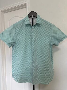 Denim & Flower Mint Green Short-Sleeve Button-Down Shirt